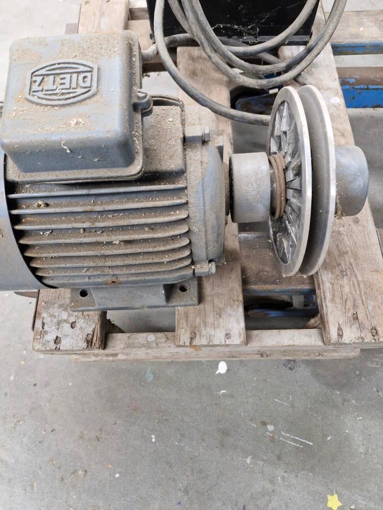 Dietz Elektromotor 2.6kW met poelie vario/variabele poelie, Ophalen, Gebruikt, Elektromotor