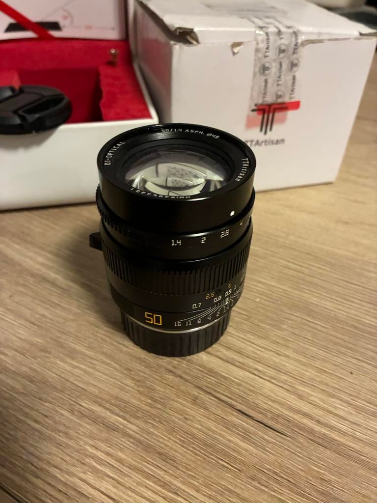 TTartisan 50mm 1.4 M - 6 bit codering, Ophalen of Verzenden, Zo goed als nieuw, Standaardlens