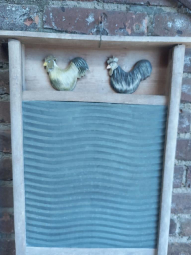 Oud nostalgisch wasbord, Ophalen