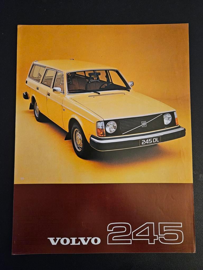 Leaflet Volvo 245 1977, Ophalen of Verzenden, Zo goed als nieuw, Volvo