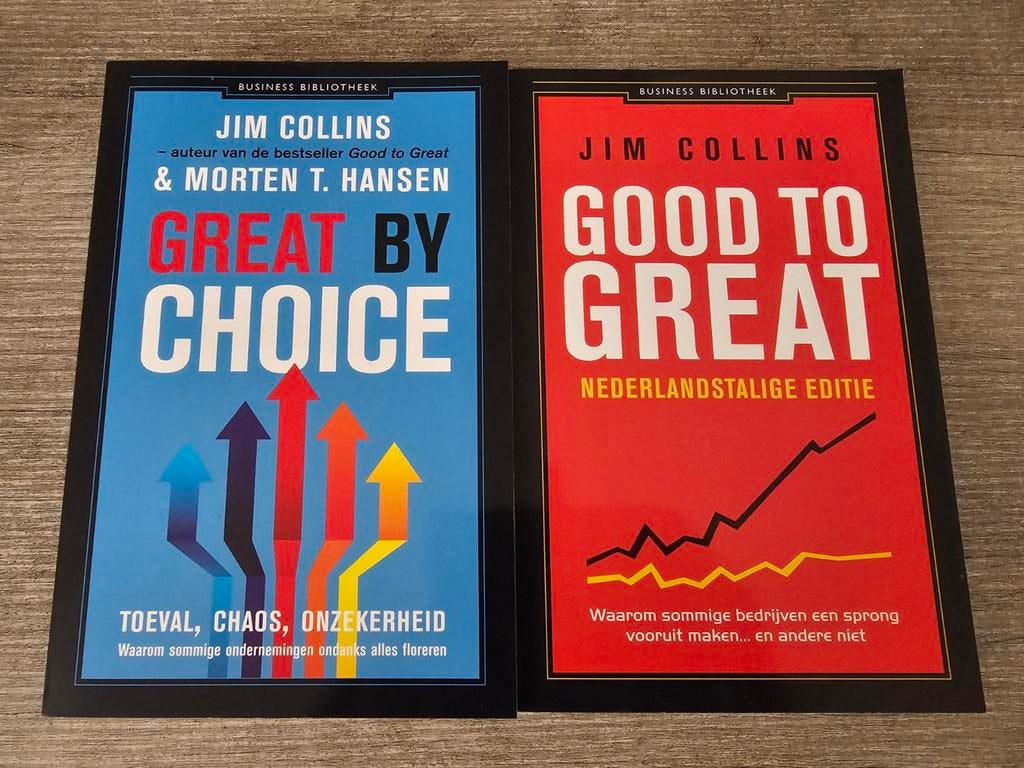 Good to Great & Great by Choice - Jim Collins (2 boeken), Ophalen of Verzenden, Gelezen, Management, Jim Collins