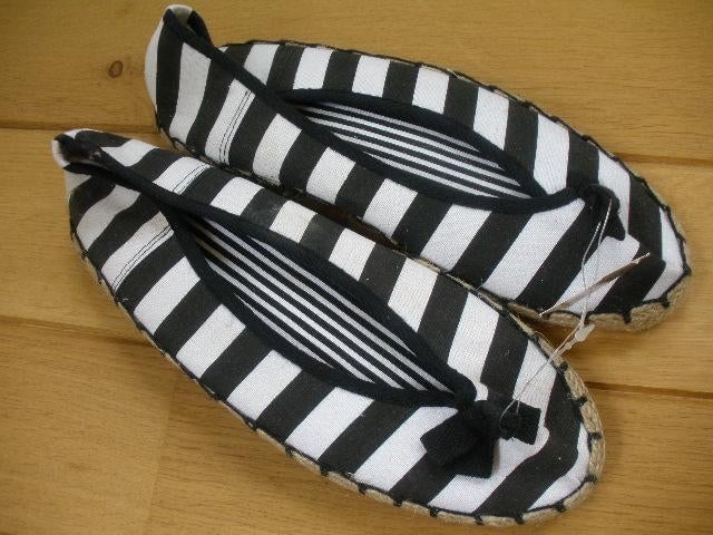 Ballerina's espadrilles zwart wit streep maat 41 - nieuw -, Ophalen of Verzenden, Nieuw, Zwart