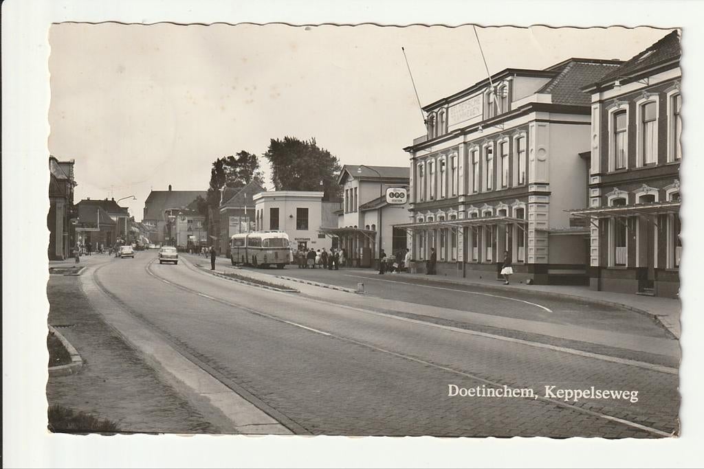 DOETINCHEM KEPPELSEWEG GTW BUSSTATION MAN KASSBOHRER VERHEUL, Ophalen of Verzenden, 1960 tot 1980, Gelopen, Gelderland