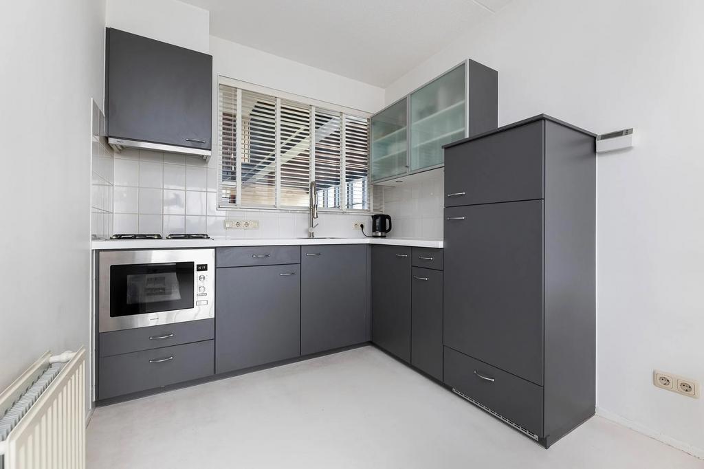 Houten jaloezieën wit 50mm, Ophalen, Gebruikt