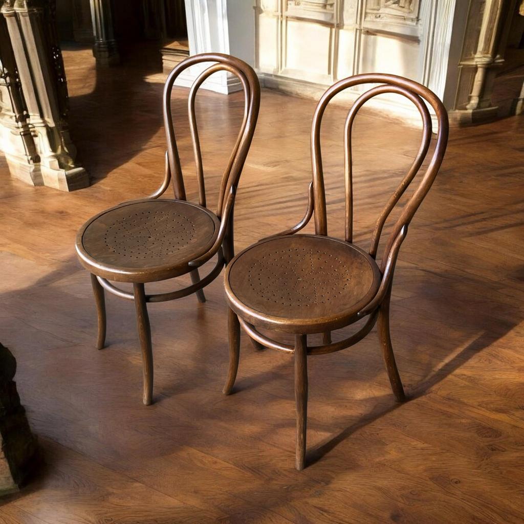 Thonet nr 18 / Josef Hoffmann Wien stoelen uit 1906, Ophalen