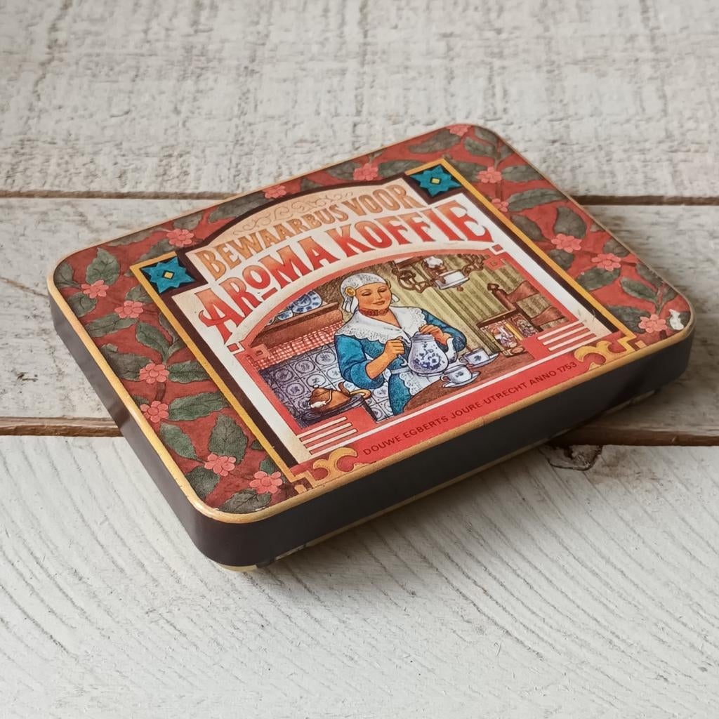 Vintage Douwe Egberts Koffie Bewaarbus - Aroma Koffie, Ophalen of Verzenden, Gebruikt, Koffie, Douwe Egberts