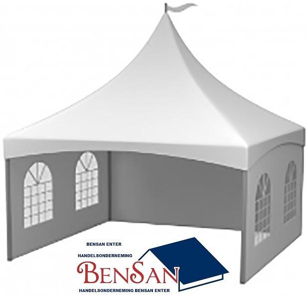 pagode tent 5x5 mtr evenement pvc party tenten bensan enter, Hobby en Vrije tijd, Feestartikelen | Verhuur, Ophalen, Zo goed als nieuw