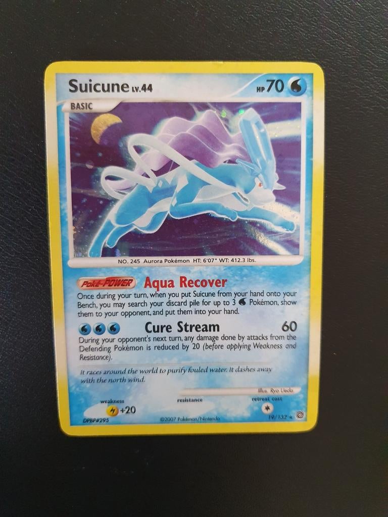 Suicune 19/132 holo pokemon kaart, Ophalen of Verzenden, Zo goed als nieuw