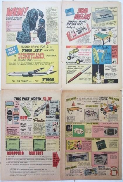 37 VS paginas loterij winnen jaren 50-60s speelgoed, Ophalen of Verzenden