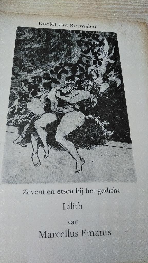 Zeventien etsen bij het gedicht Lilith van Marcellus Emants, Boeken, Verzenden, Gelezen, Grafische vormgeving