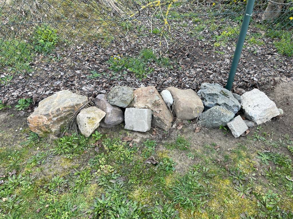 Maaskeien - ruim 20 stuks., Tuin en Terras, Grind, Keien en Split, Gebruikt, Kei, Grijs, Ophalen