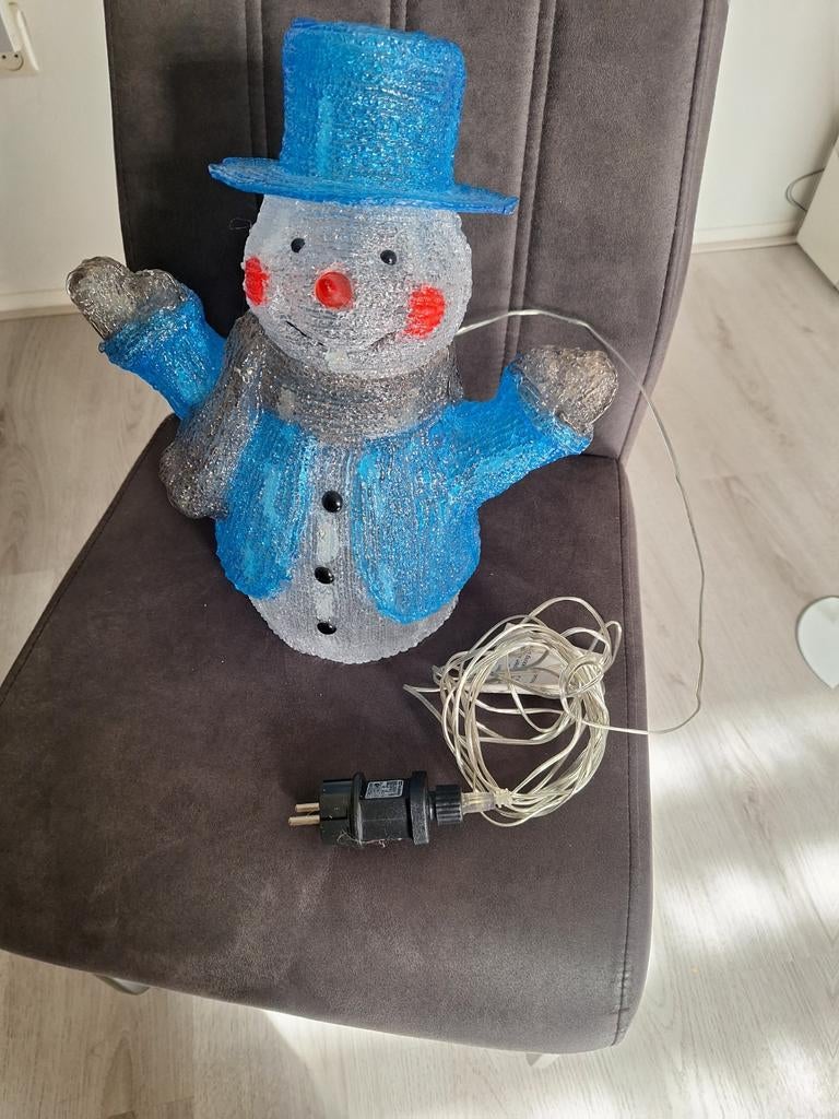 Sneeuw man op stroom, Ophalen