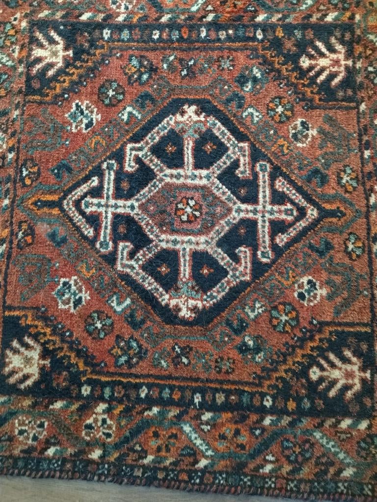 Perzisch Handgeknoopt vloer / tafelkleed, Ophalen of Verzenden, Rechthoekig, 100 tot 150 cm, 100 tot 150 cm