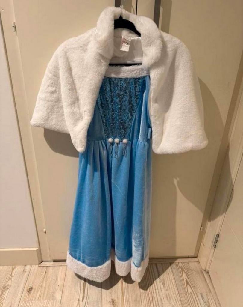Nieuwe Frozen Efteling jurk Elza Elsa met bolero, Ophalen, Nieuw, 134 t/m 140, Meisje