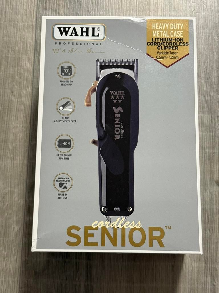 Walh senior Cordlees Tondeuse Draadloos Nieuw Geseald, Ophalen, Nieuw, Tondeuse