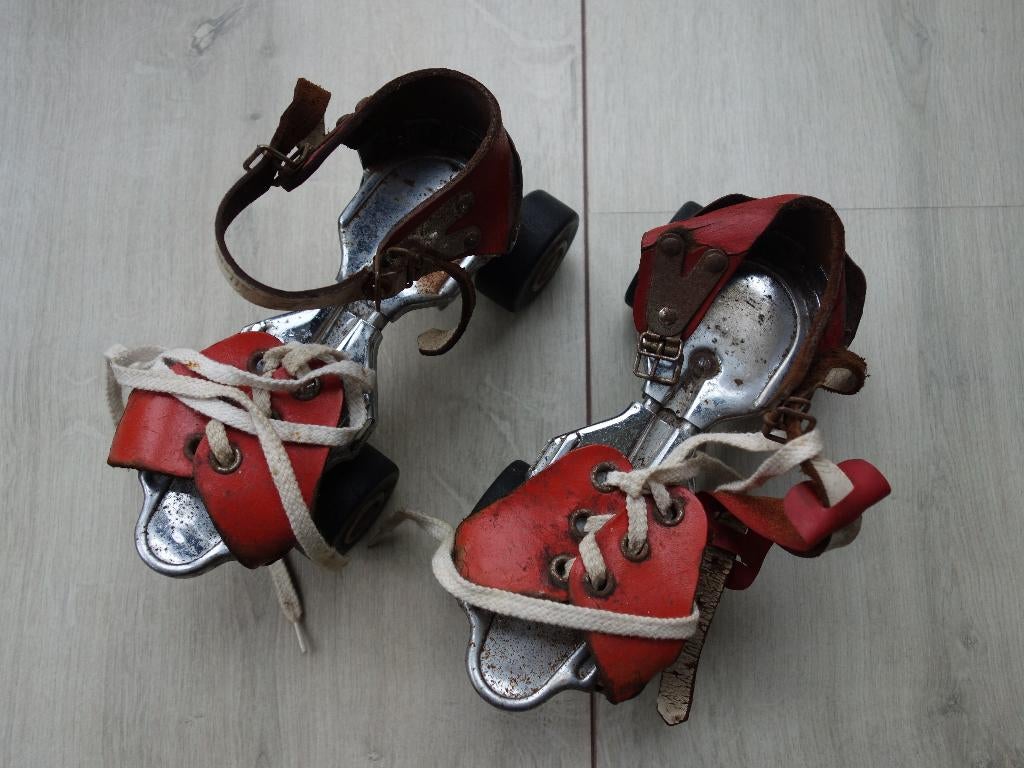 Vintage rolschaatsen uit de jaren '60, Ophalen of Verzenden, Gebruikt