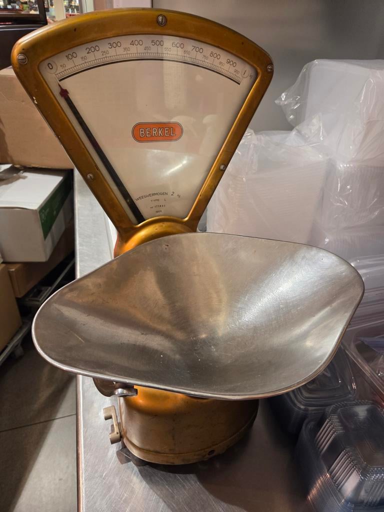 Vintage Berkel Weegschaal - Type L, 2 kg, uit 1959, Ophalen of Verzenden, Gebruikt, Overige typen, Minder dan 50 kg