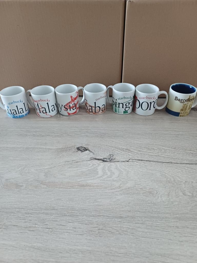 Starbucks City City Mugs/ espresso kopjes  / 7 stuks, Ophalen of Verzenden, Overige stijlen, Kop(pen) en/of Schotel(s)