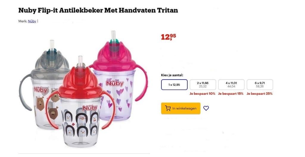 Partij nieuwe Nuby kinder artikelen, superhandel voor markt, Ophalen of Verzenden, Nieuw