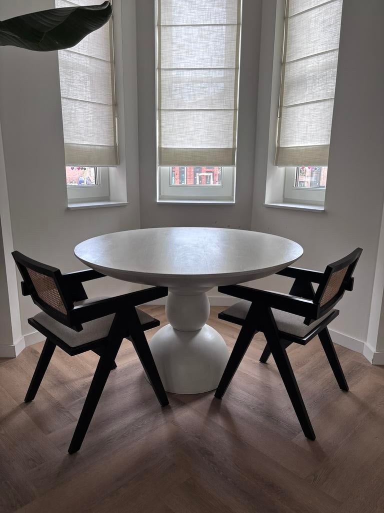 2x essenhouten eetkamerstoel van Sklum, Ophalen, Gebruikt, Twee, Zwart