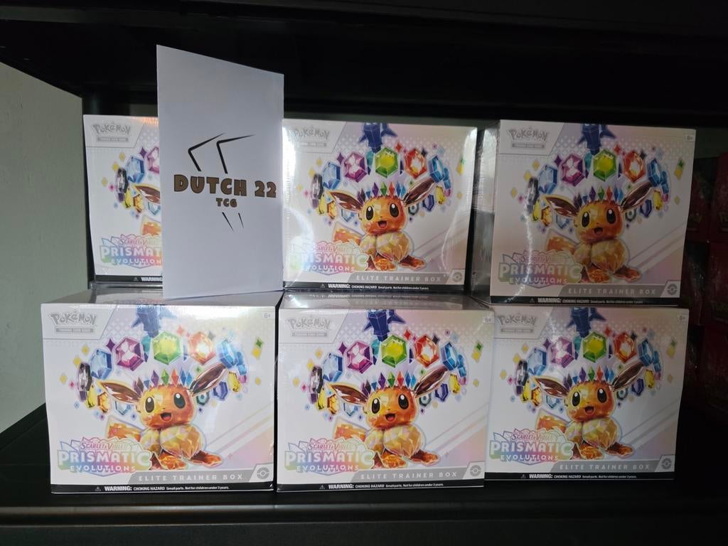 Prismatic evolutions Elite Trainer Box Pokemon, Ophalen of Verzenden, Nieuw, Boosterbox, Foil