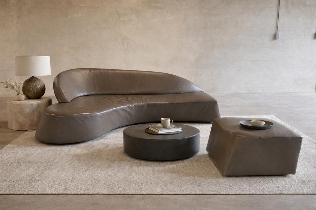 Leolux Morena designbank | organisch | uniek model, Ophalen, Hoekbank, Driepersoons, 200 tot 250 cm