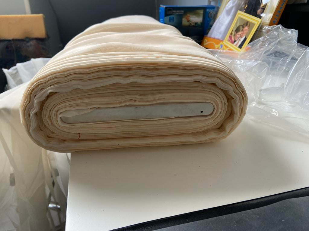 Baal voile Gordijnstof ecru, Huis en Inrichting, Stoffering | Gordijnen en Lamellen, Ophalen, 200 cm of meer, Nieuw, 200 cm of meer