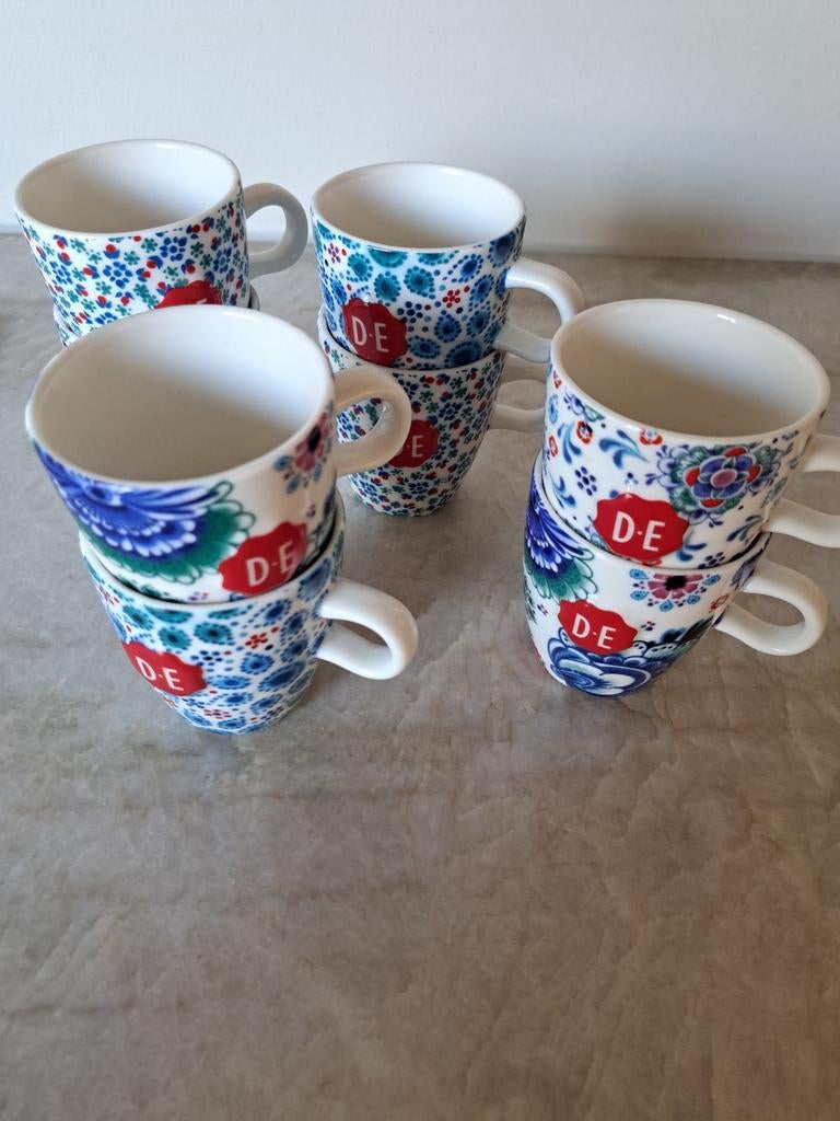 Douwe egberts holland senseo kopjes 8, Huis en Inrichting, Keuken | Servies, Ophalen of Verzenden, Zo goed als nieuw, Overige stijlen