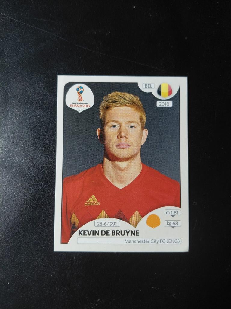 Kevin de bruyne (belgie) panini wk 2018, Ophalen of Verzenden, Nieuw, Buitenlandse clubs, Poster, Plaatje of Sticker