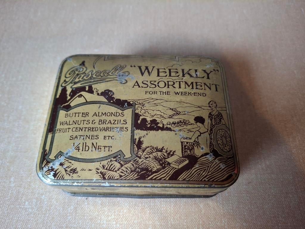 Pascall noten en fruitblikje, Verzamelen, Blikken, Ophalen of Verzenden, Gebruikt, Overige, Overige merken