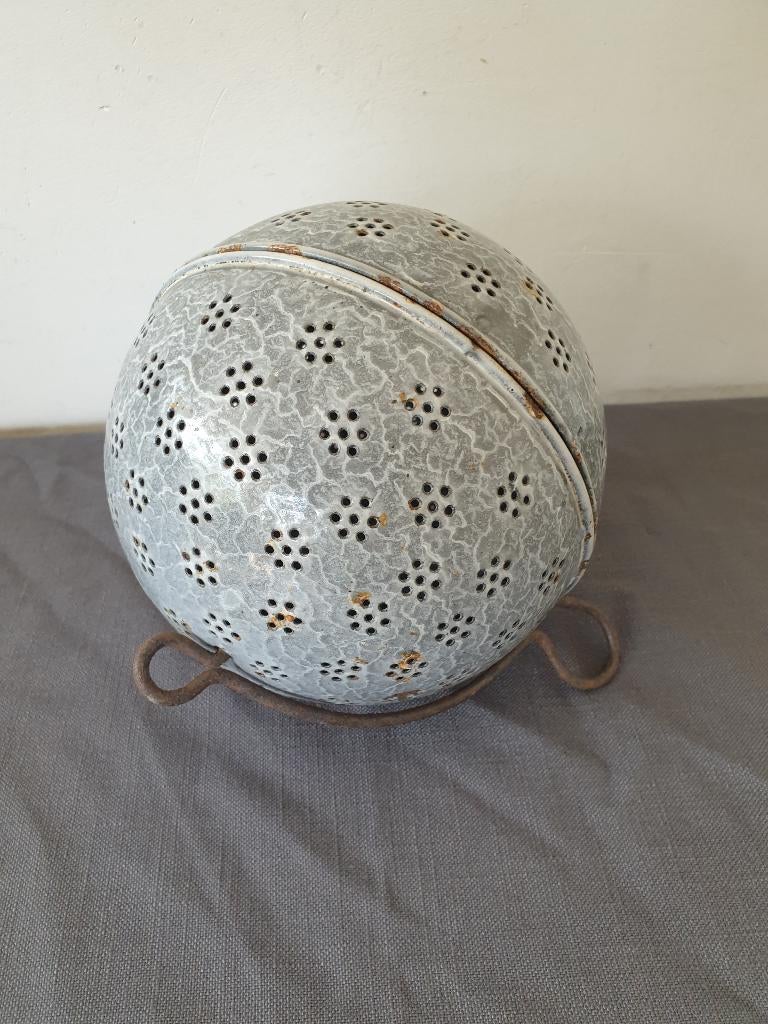 Emaille rijstbol, grijs gewolkt, Ophalen of Verzenden