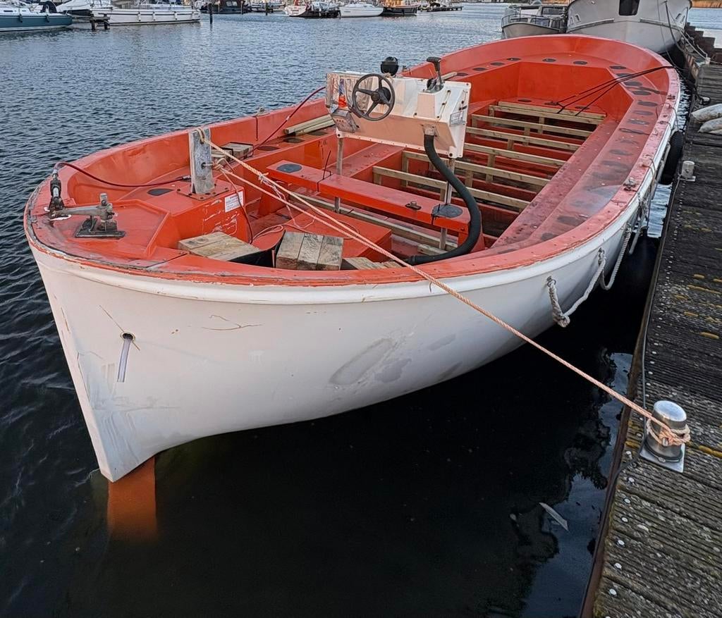Reddingssloep 10x3.50,4 cil Lister Petter,Mulder&Rijke, Ophalen, Binnenboordmotor, 6 meter of meer, Diesel