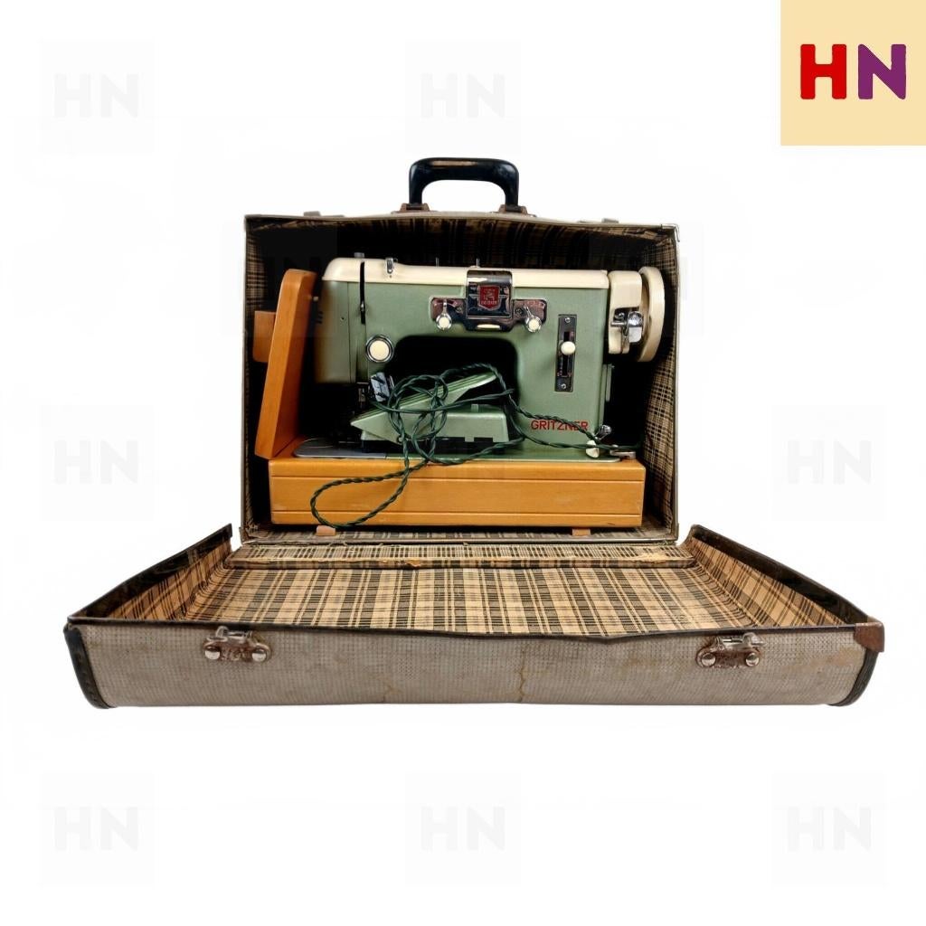 Prachtige Vintage Gritzner GA Automatic Naaimachine, Ophalen