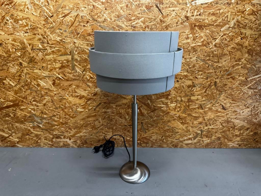 Van de Heg Tafellamp "Loes" - 65 cm Hoog - Grijs/Zilver, 50 tot 75 cm, Ophalen of Verzenden, Zo goed als nieuw, X