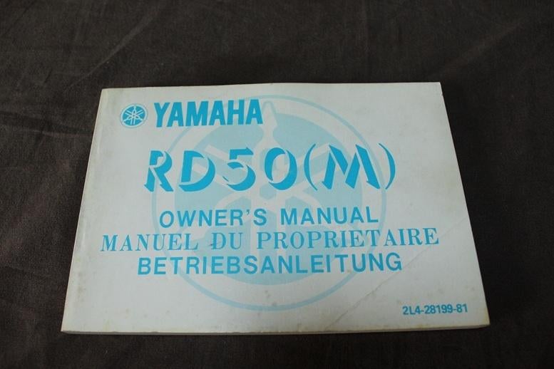 Yamaha RD50 M 1978 owner's manual instructie boekje  RD 50, Fietsen en Brommers, Ophalen of Verzenden, Gebruikt