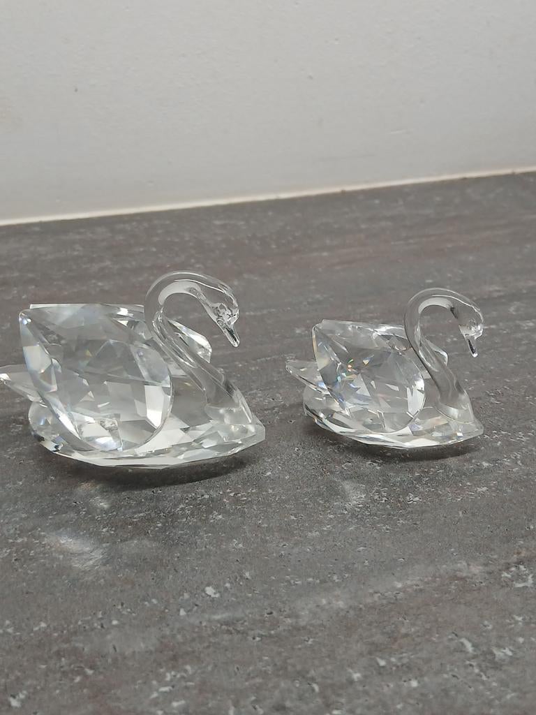 Set van 2 swarovski zwanen, Ophalen of Verzenden, Zo goed als nieuw, Figuurtje