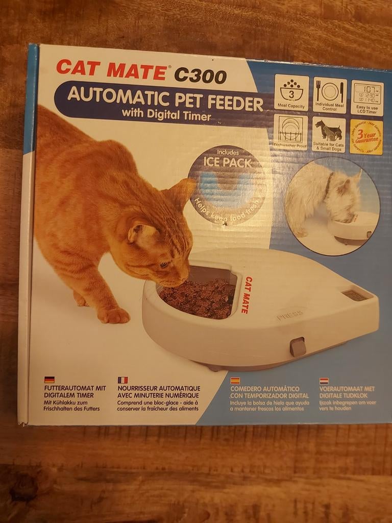 Cat mate C 300, automatische voederbak, Dieren en Toebehoren, Kattenvoerbakken en Drinkbakken, Ophalen of Verzenden, Nieuw