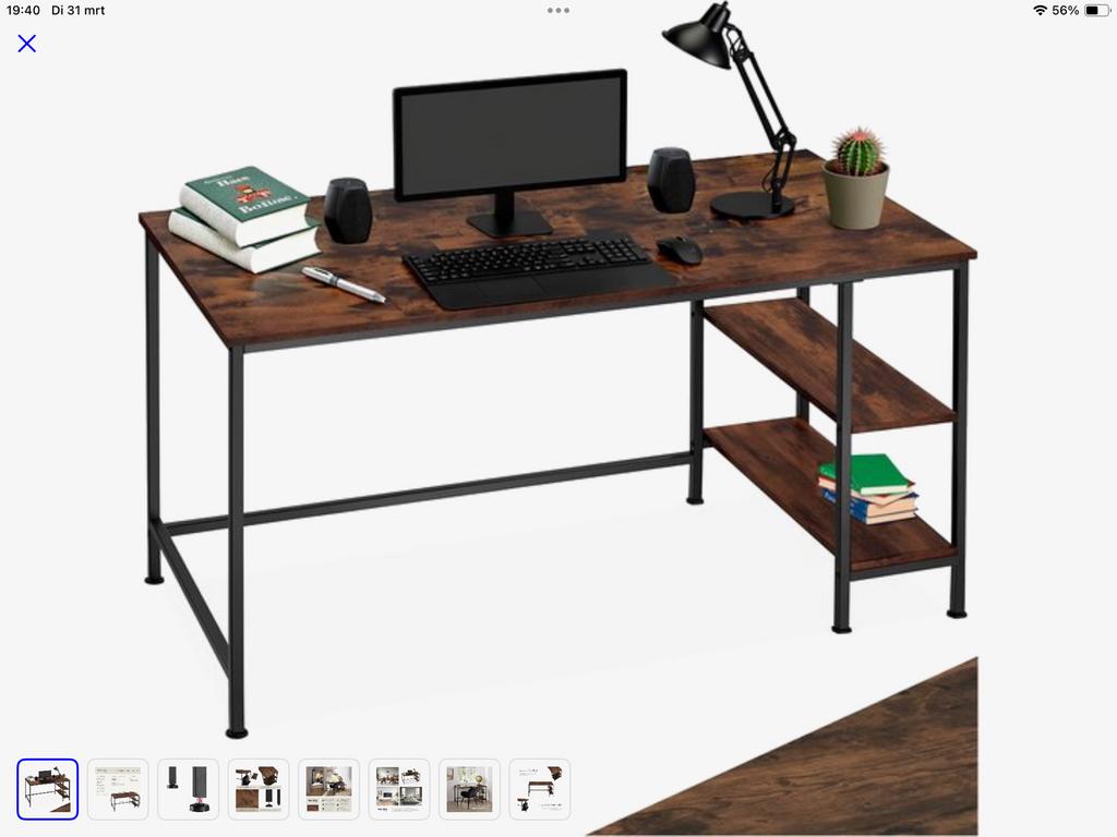 Bureau met planken, Huis en Inrichting, Bureaus, Ophalen, Opbergruimte, Gebruikt, Hout