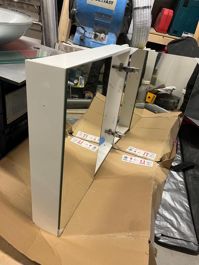 Spiegelkast, Huis en Inrichting, Ophalen, Spiegelkast, 50 tot 100 cm, Zo goed als nieuw