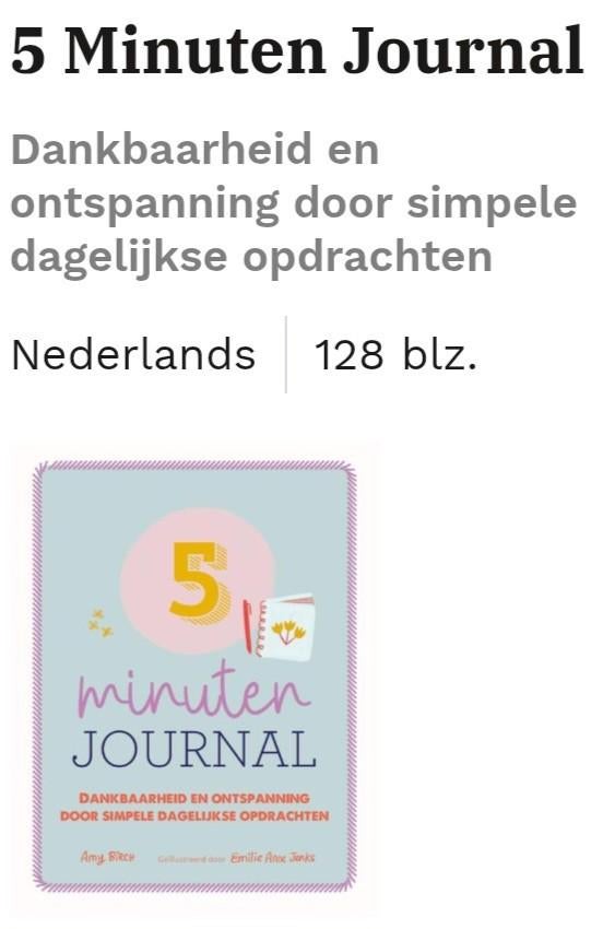 Boekje: NIEUW Amy Birch - 5 minuten journal, Ophalen of Verzenden, Nieuw, Amy Birch