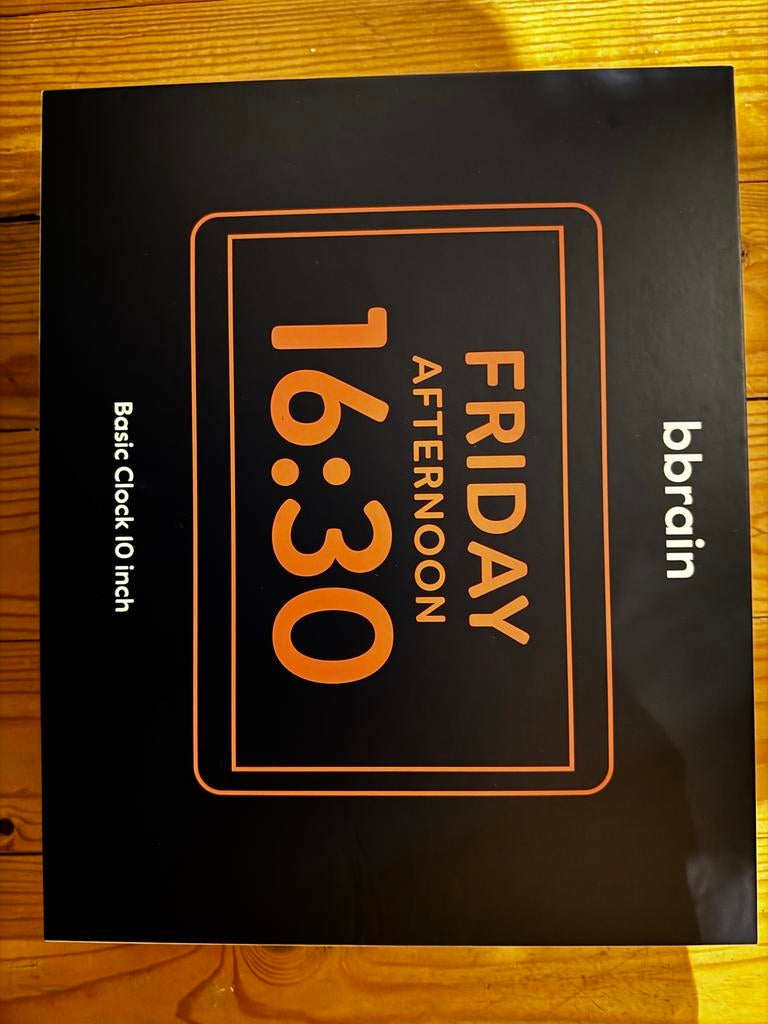 BBrain Basic Clock 10 inch - Dementie Klok, Witgoed en Apparatuur, Wekkers, Nieuw, Digitaal, Ophalen of Verzenden