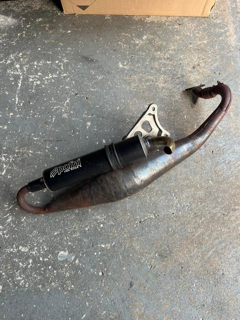 Polini For Race 4 Uitlaat voor Minarelli Horizontaal, Ophalen of Verzenden, Zo goed als nieuw