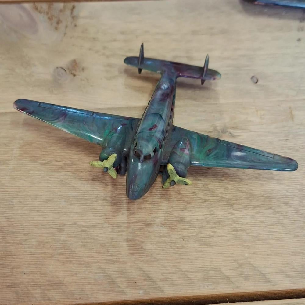 Antiek speelgoedvliegtuigje, Dutch Dakota van Luxor Toys., Ophalen of Verzenden