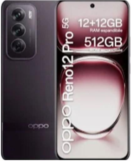 Oppo Reno 12 Pro 5G – 12GB RAM – 5000mAh – 50MP Camera 6.7”, 128 GB, Overige modellen, Zwart, Ophalen of Verzenden