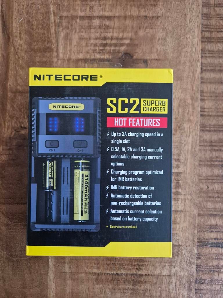 Nitecore SC2 Superb Charger, Ophalen of Verzenden, Nieuw