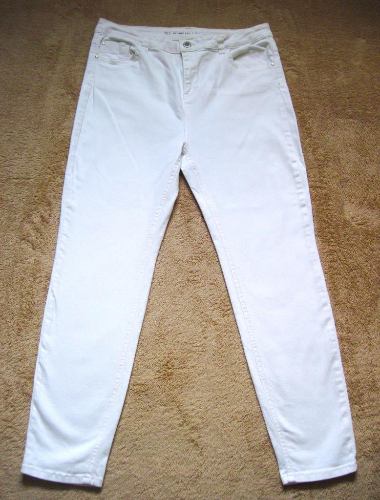 qbr  LEUKE DAMES BROEK van MS MODE Maat:L/XL, Wit, Maat 42/44 (L), Ophalen of Verzenden, Zo goed als nieuw