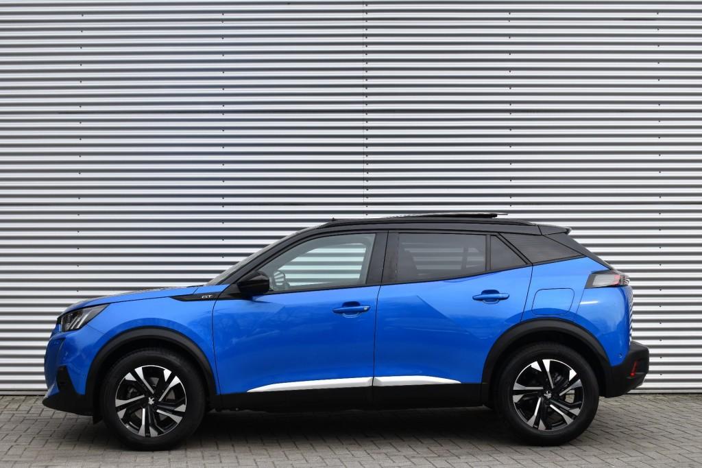 Peugeot 2008 1.2 AUT. PT GT / ADAP. CRUISE / P.DAK / AFN. HA, 1199 cc, 157 pk, Blauw, Origineel Nederlands