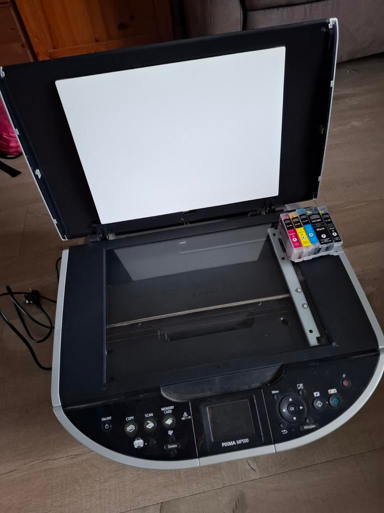 Canon Pixma MP500 All-in-one printer met inkt (defect), Computers en Software, Printers, Ophalen, Kleur printen, Canon, Inkjetprinter