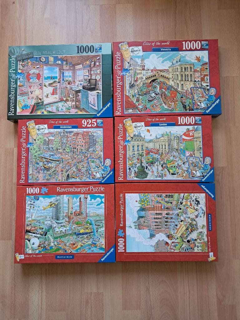 Ravensburger legpuzzel (6 titels), Ophalen, 500 t/m 1500 stukjes, Zo goed als nieuw, Legpuzzel