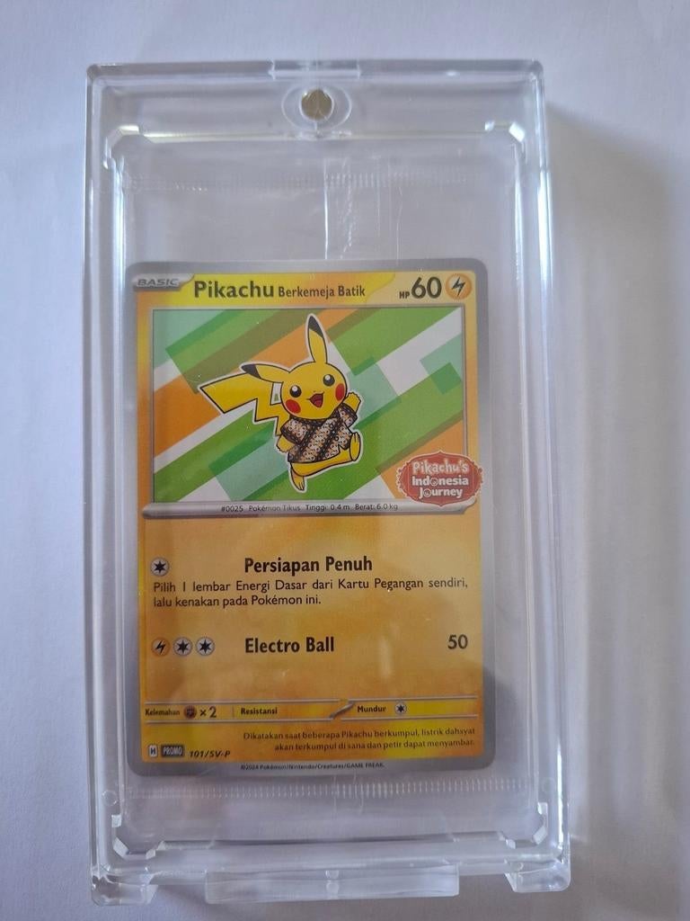 Pikachu Berkemeja Batik Promo Kaarten - Indonesia Journey, Ophalen of Verzenden, Zo goed als nieuw, Losse kaart